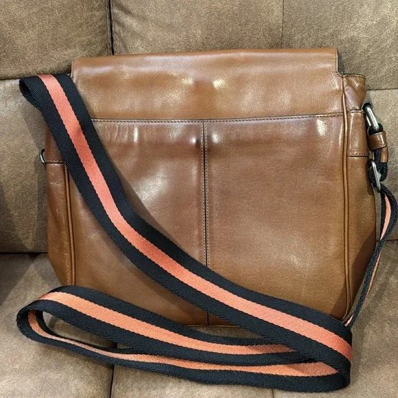 Coach Messenger Leather Bag + Coach Leather Card Holder & Winn Leather Workbag